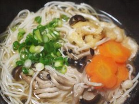 きのこたっぷりにゅうめん